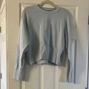 DKNY Sport Light Blue Women's Cropped Sweatshirt